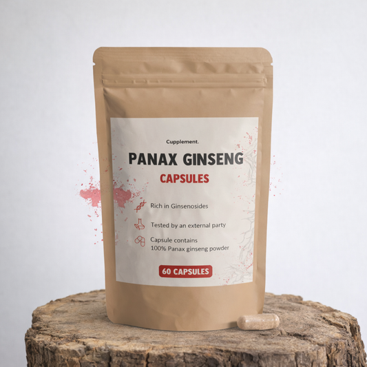 Panax Ginseng Ekstrakt Kapsler - 500 mg - Sunnah Foods 