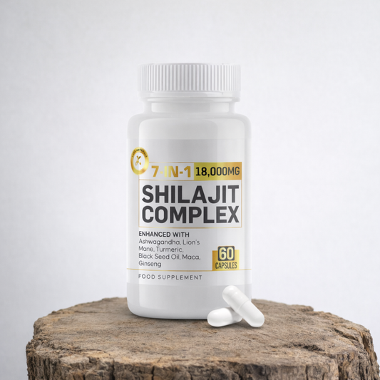 Shilajit 7-i-1 Blend Kapsler - Højeste Kvalitet - Sunnah Foods 