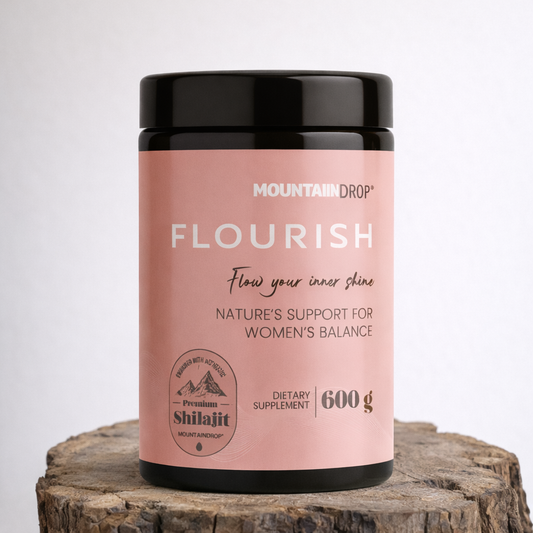 Flourish – Shilajit Komplex + Kvindelig Hormonel Velvære - Sunnah Foods 
