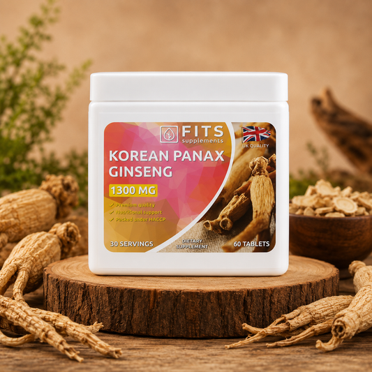 Korean Panax Ginseng 1300 mg – 60 tabletter