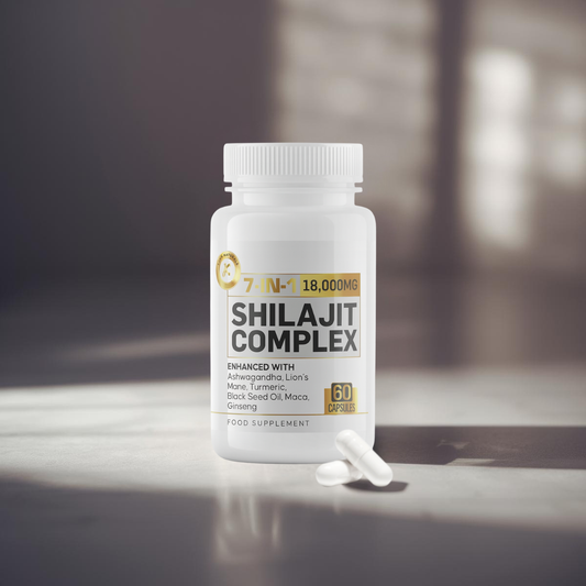 Shilajit 7-i-1 Blend Kapsler - Højeste Kvalitet