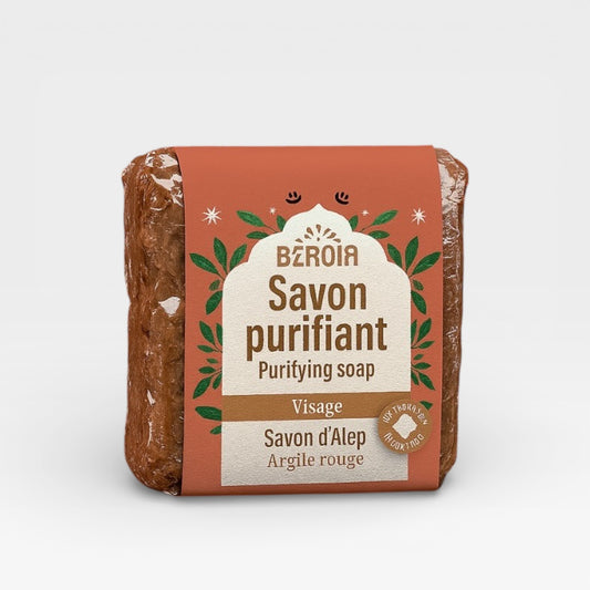 Alepposæbe med Rødt Ler - beroliger og reparerer huden - Sunnah Foods 