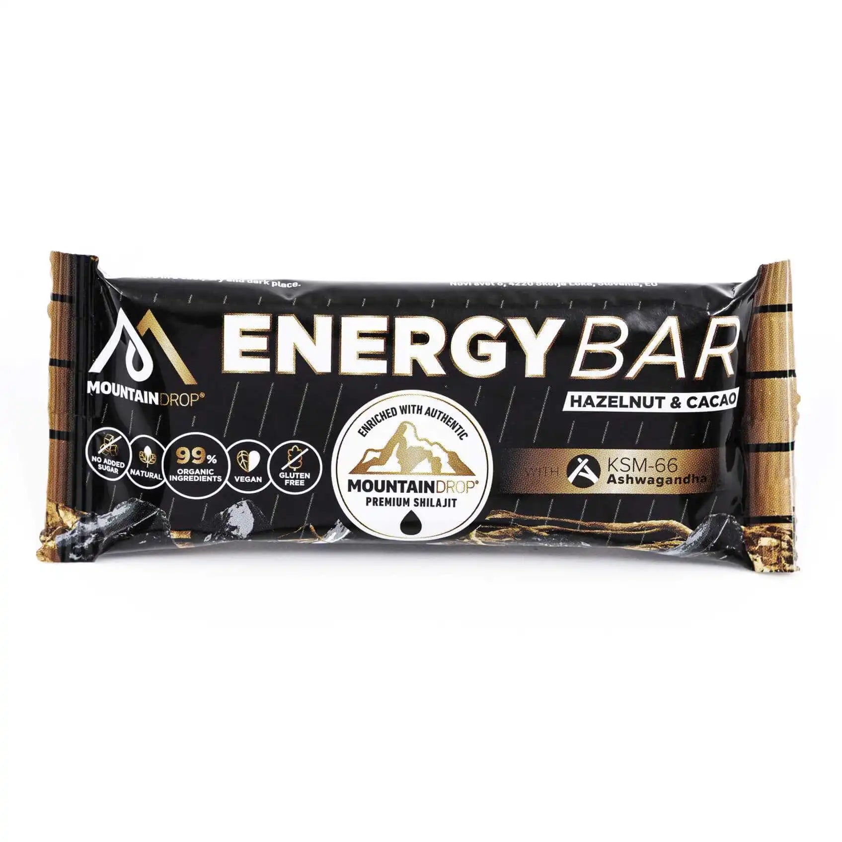 Mountaindrop Shilajit & Ashwaghanda Energi Bar