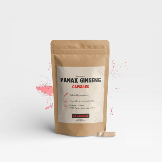 Panax Ginseng Ekstrakt Kapsler - 500 mg - Sunnah Foods 