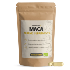 Økologiske Maca Kapsler 500 mg - Sunnah Foods 