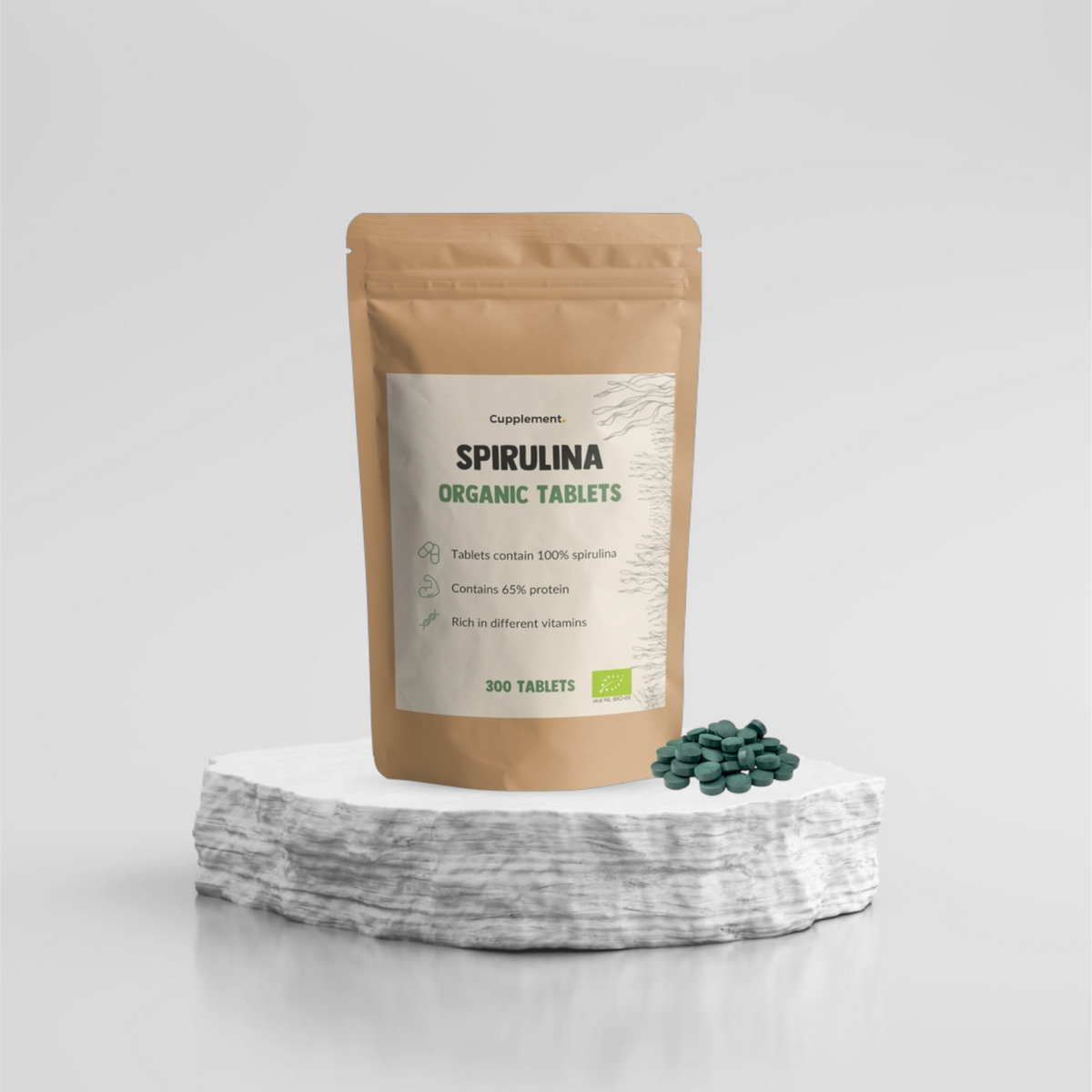 Økologiske Spirulina kapsler