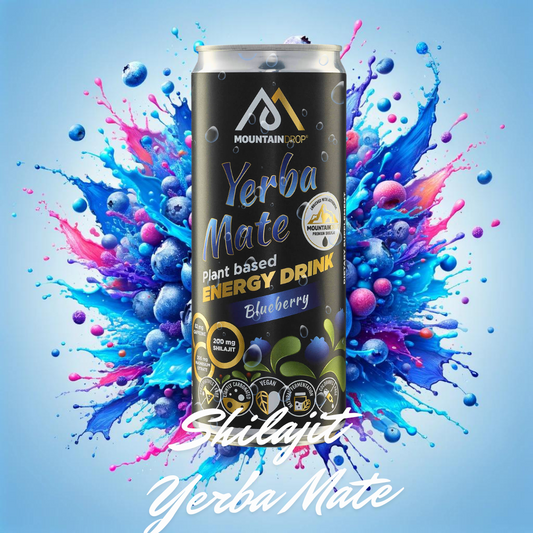 Shilajit & Yerba Mate Energidrik - Blueberry Blast - Sunnahfoods.dk