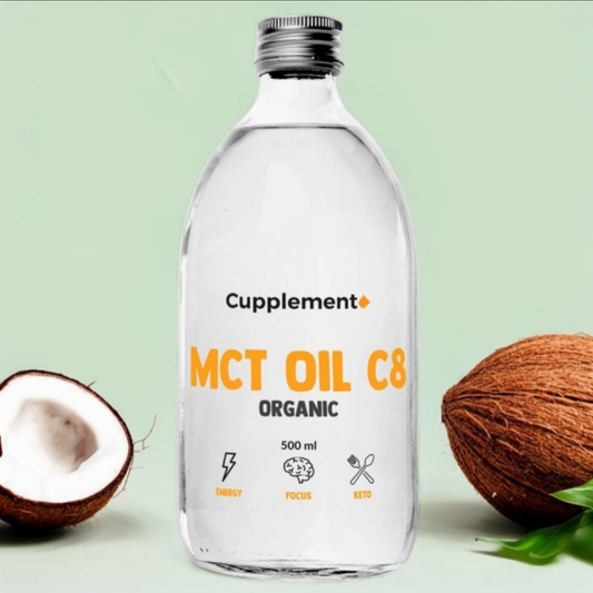 Økologisk MCT C8 Olie 500ml – Ultimativ Energiopgradering