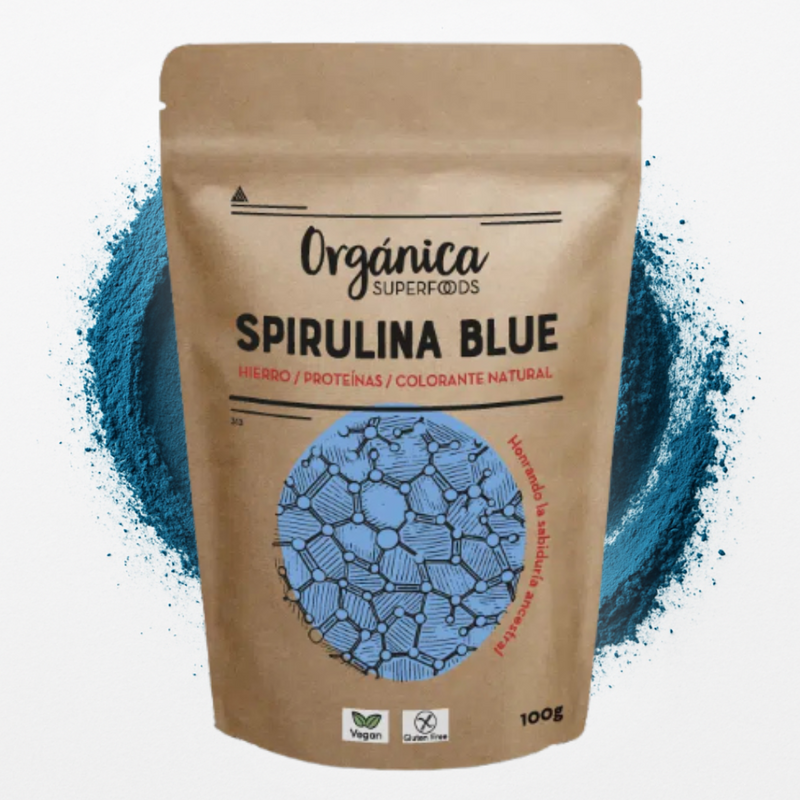 Blå Spirulina Pulver – 100g - Sunnah Foods 