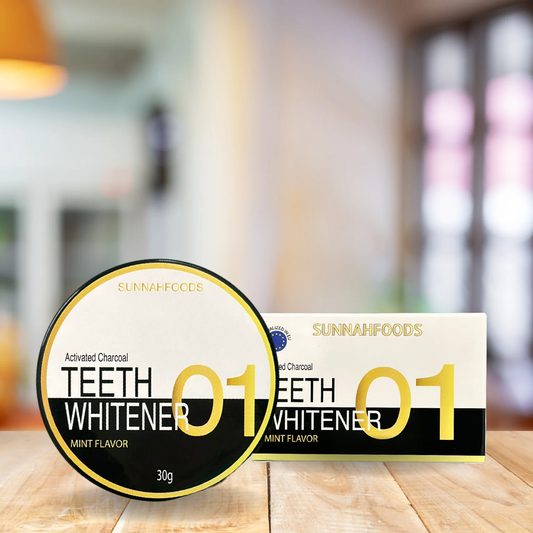 SunnahFoods Tandblegning - Aktiveret Kokos Kul - Sunnahfoods.dk
