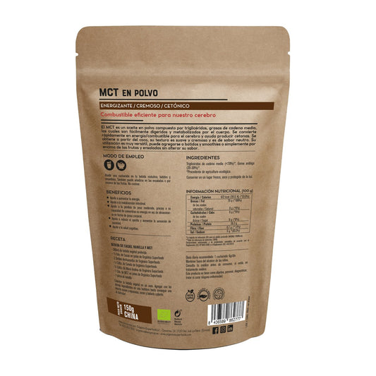 Økologisk MCT Oliepulver – 150g - Sunnah Foods 