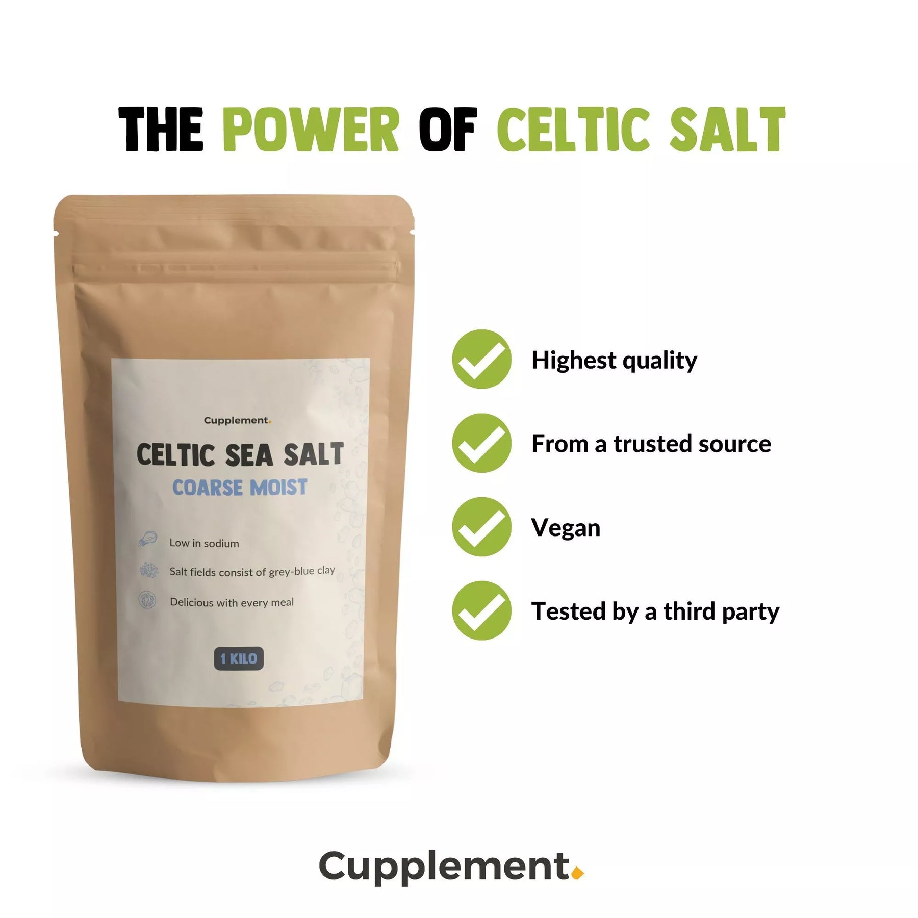 Celtic Sea Salt - 1kg - Sunnahfoods.dk
