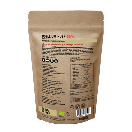 Økologisk Psyllium Husk - 200 gram - Sunnahfoods.dk