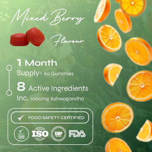 Mood Support Gummies - Ashwaghanda & Vitamin B-Complex - Sunnah Foods 