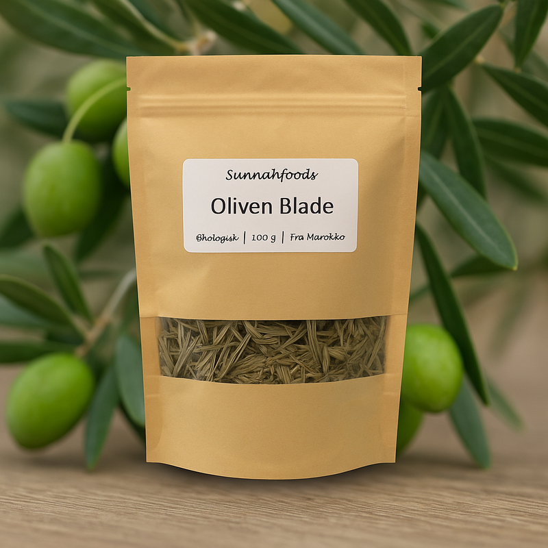Økologiske Olivenblade fra Marokko – 100 g - Sunnah Foods 